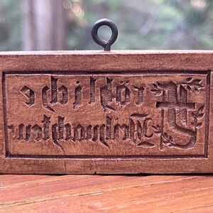 Springerle Cookie Mold Frohe Weihnachten (Merry Christmas) Hand Made Switzerland